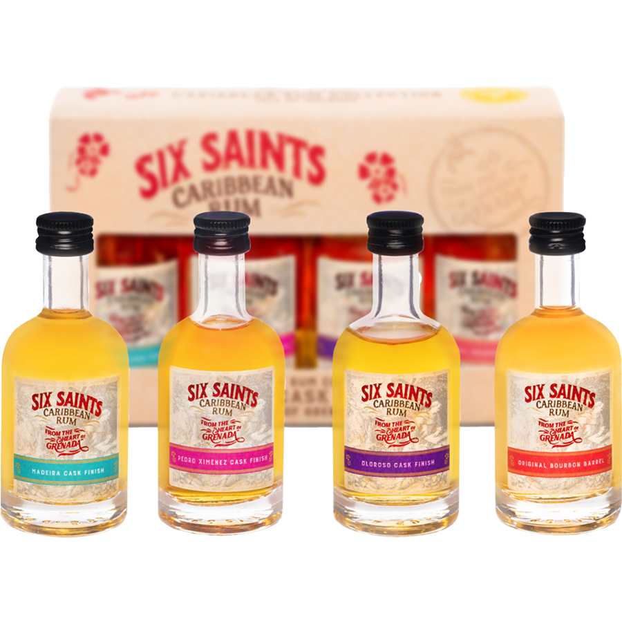 Six Saints Caribbean Rum Singapore: Gift Pack (50ml x 4 mini bottles)