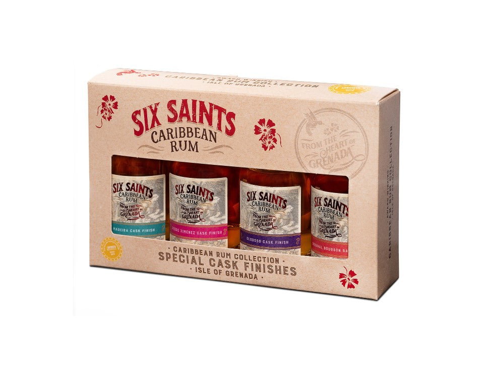 Six Saints Caribbean Rum Singapore: Gift Pack (50ml x 4 mini bottles)
